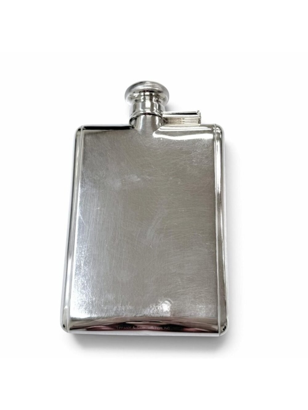Tiffany & Co Vintage 925 Square Skittle Bottle Whiskey Water Silver